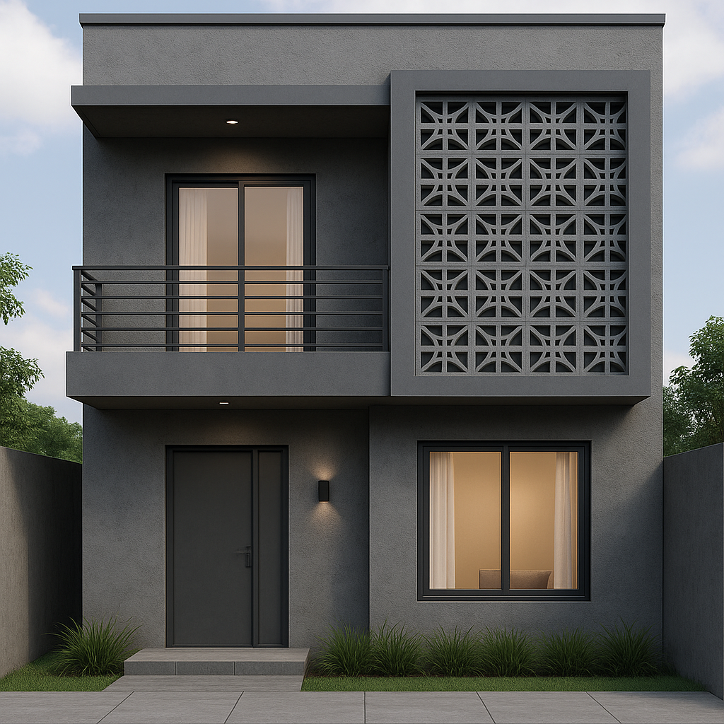 Rumah Minimalis dengan Roster