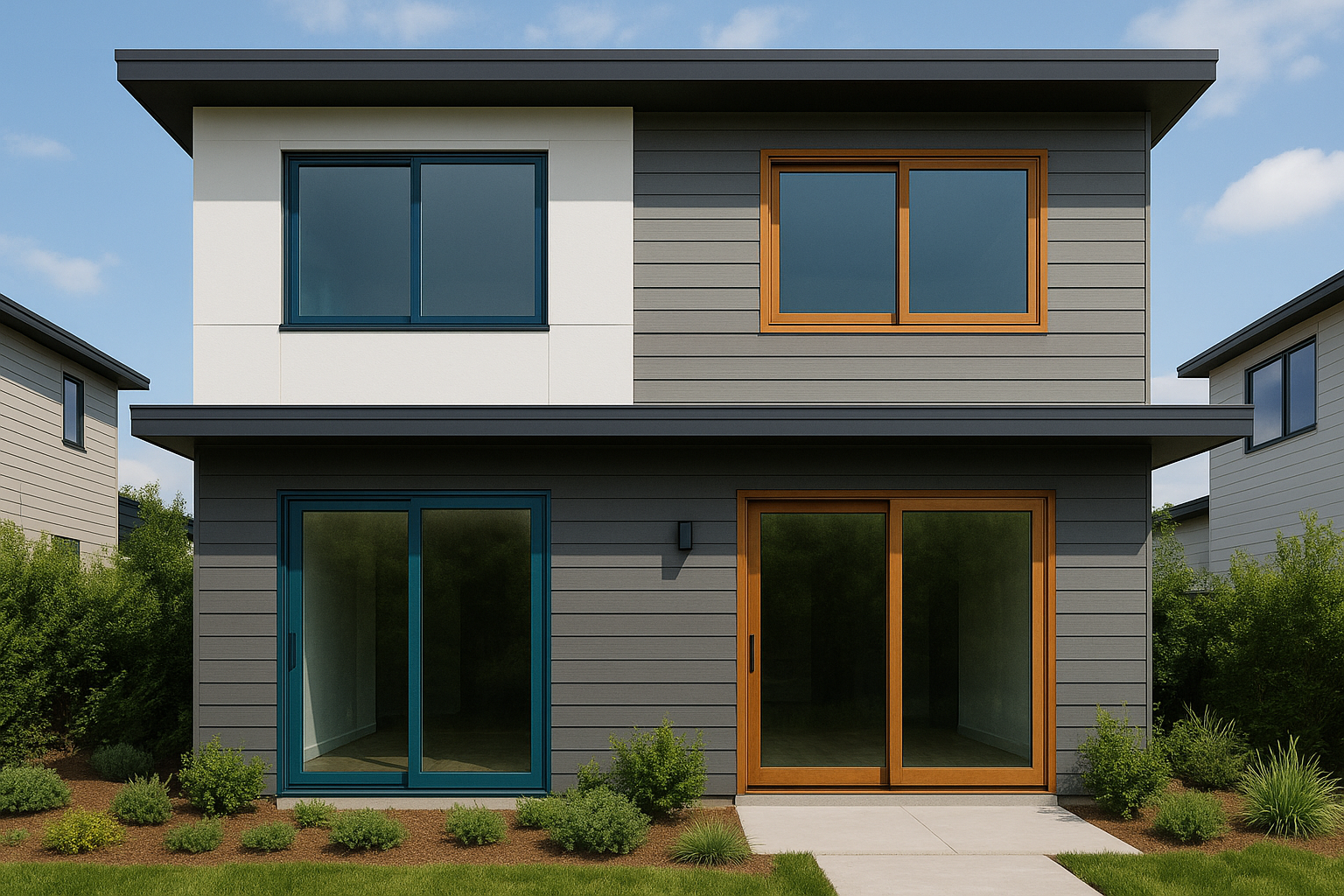 Rumah dengan Pintu dan Jendela Geser